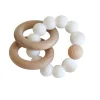 minnow Toys<Alimrose White Beechwood Teether Rings Set