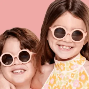 minnow Accessories<Babiators Peach Euro Round Sunglasses