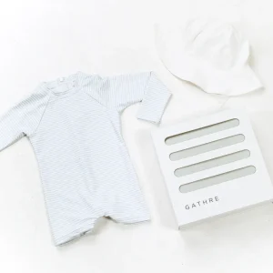 minnow Rashguards<Baby Boys' First Beach Day Bundle Powder Blue Stripe