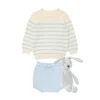minnow Bundles<Baby Boys Knit Bundle Cream And Blue Stripe