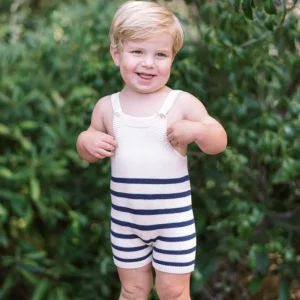 minnow Tops<Baby Breton Stripe Overall Breton Stripe Knit