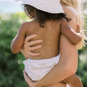 minnow Accessories<Baby Diaper Cover White Eyelet