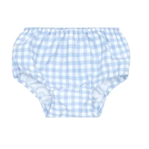 minnow Accessories<Baby Diaper Cover | Swim Oasis Blue Gingham