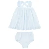 minnow Sets<Baby Flutter Tank Bloomer Set Powder Blue Stripe