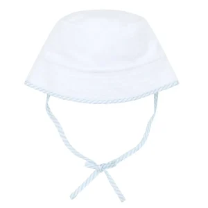 minnow Accessories<Baby French Terry Bucket Hat | Swim White