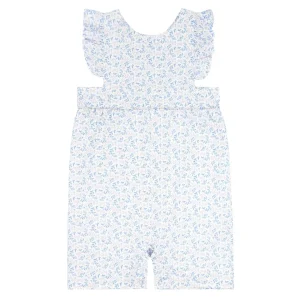 minnow Clothing<Baby Girls Pinafore Romper Briland Blue Botanic
