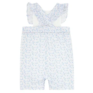 minnow Clothing<Baby Girls Pinafore Romper Briland Blue Botanic