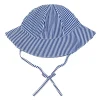 minnow Accessories<Baby Sun Hat | Swim Navy Stripe