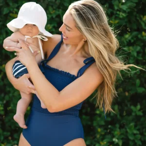 minnow Accessories<Baby Sun Hat | Swim White