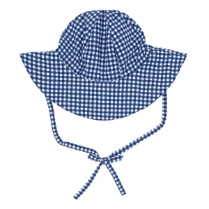 minnow Accessories<Baby Sunhat | Swim Navy Gingham