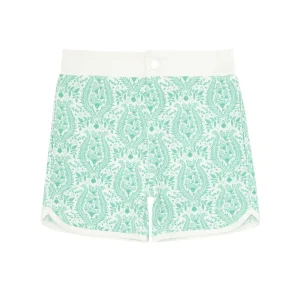 minnow Board Shorts<Boys Board Short Abaco Green Paisley
