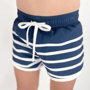 minnow Boardies<Boys Boardie | Swim Navy Breton Stripe