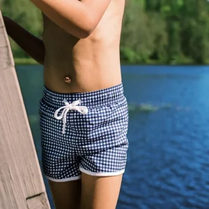 minnow Boardies<Boys Boardie | Swim Navy Gingham