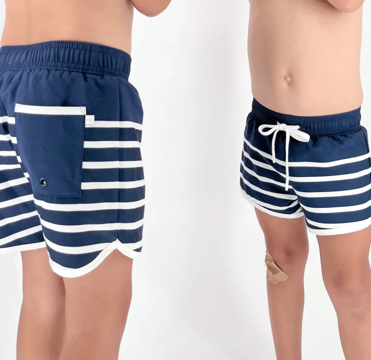 boys_boardie__minnow_swim_2-2.webp minnow Boardies<Boys Boardie | Swim Navy Breton Stripe