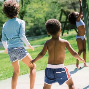 minnow Boardies<Boys Boardie | Swim Navy Gingham