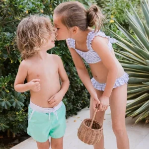 minnow Boardies<Boys Boardie With Pockets Palm Green