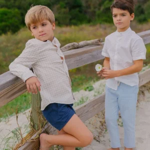 minnow Bottoms<Boys Canvas Pant Light Blue