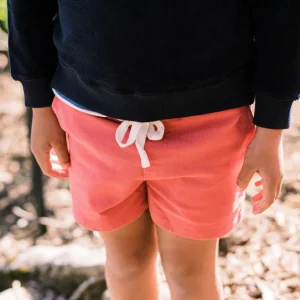 minnow Clothing<Boys Dusty Red Camp Short Dusty Rose