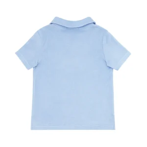 minnow Tops<Boys French Terry Polo Shirt Briland Blue