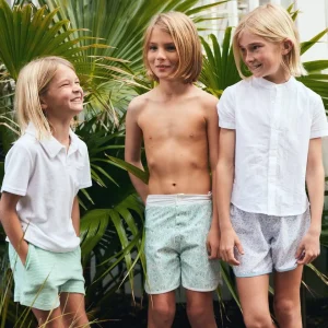 minnow Tops<Boys French Terry Polo Shirt | Swim White