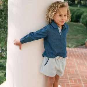 minnow Bottoms<Boys French Terry Short Sage