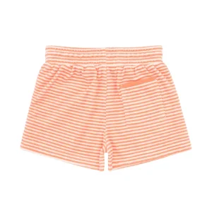 minnow Bottoms<Boys French Terry Short Calypso Coral Stripe