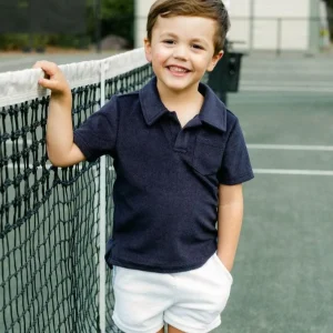 minnow Bottoms<Boys French Terry Short | Swim White