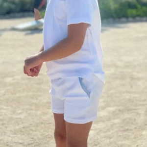 minnow Bottoms<Boys French Terry Short | Swim White