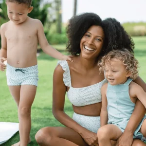 minnow Bottoms<Boys Short Overall Sea Blue