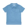minnow Tops<Boys Terry Polo | Swim Freshwater Blue