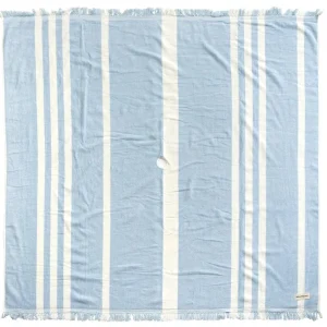 minnow Accessories<Business & Pleasure Beach Blanket, Vintage Blue Stripe