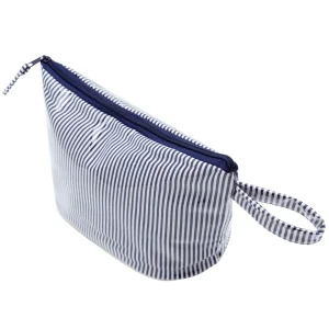 minnow Accessories<Cosmetic Bag Navy Stripe