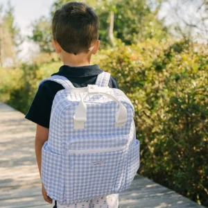 minnow Accessories<Everyday Backpack Oasis Blue Gingham