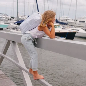 minnow Bags<Everyday Backpack Powder Blue Stripe
