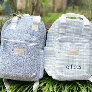 minnow Accessories<Everyday Backpack Powder Blue Stripe