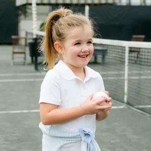 minnow Terry<Girls A-Line French Terry Dress | Swim White