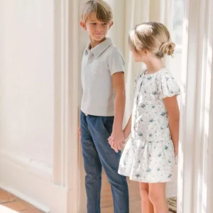 minnow Dresses<Girls Brock Collection X Drop Waist Dress Classic Fleur