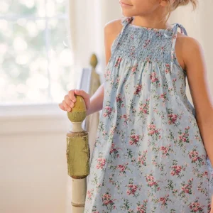 minnow Dresses<Girls Brock Collection X Smocked Dress Provence Blue