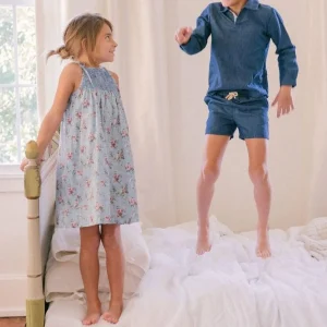 minnow Dresses<Girls Brock Collection X Smocked Dress Provence Blue