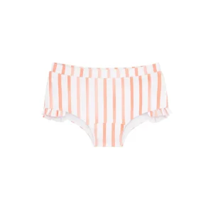 minnow Bikinis<Girls Calypso Coral Stripe Swim Shorts Calypso Coral Botanic