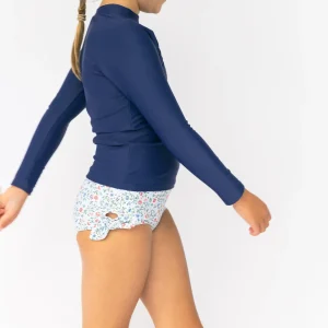 minnow Bikinis<Girls Capeside Vineyard Swim Shorts Capeside White