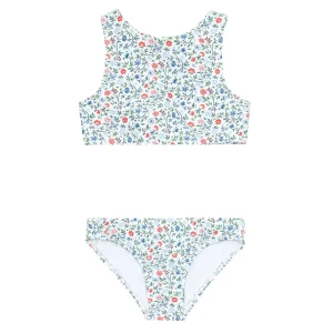 minnow Bikinis<Girls Double Bow Bikini Capeside Vineyard