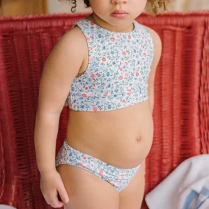 minnow Bikinis<Girls Double Bow Bikini Capeside Vineyard