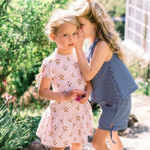 minnow Dresses<Girls Drop Waist Dress | Swim Raspberry Red