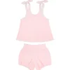 minnow Tops<Girls French Terry Bloomer Set Pink