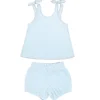 minnow Terry<Girls French Terry Bloomer Set Light Blue