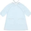minnow Dresses<Girls French Terry Dress Light Blue