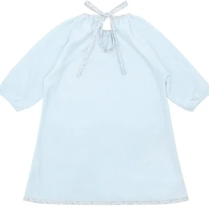 minnow Terry<Girls French Terry Dress Light Blue