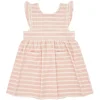 minnow Dresses<Girls French Terry Pinafore Dress | Swim Pink And Cream