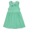 minnow Dresses<Girls French Terry Tennis Dress Abaco Green